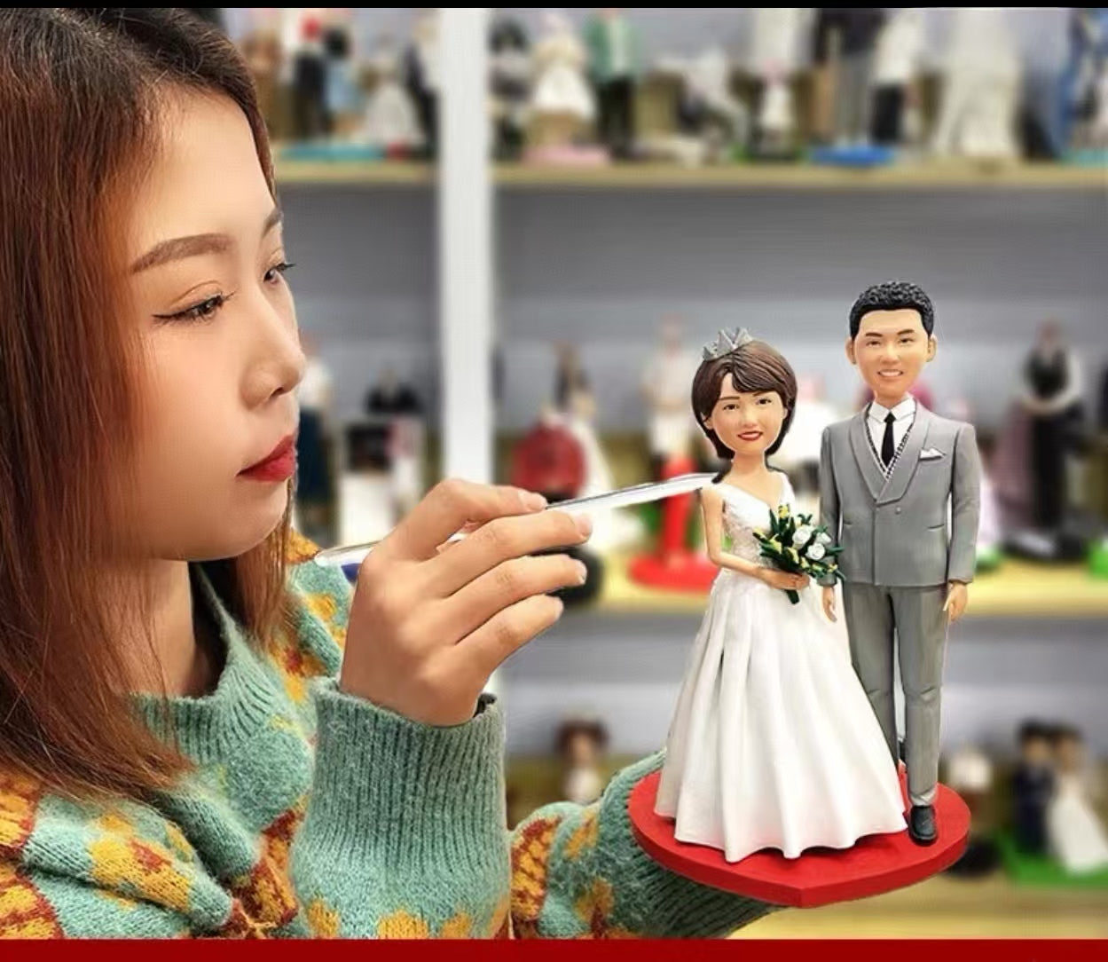 Handmade Polymer Clay Custom Portrait Figurines