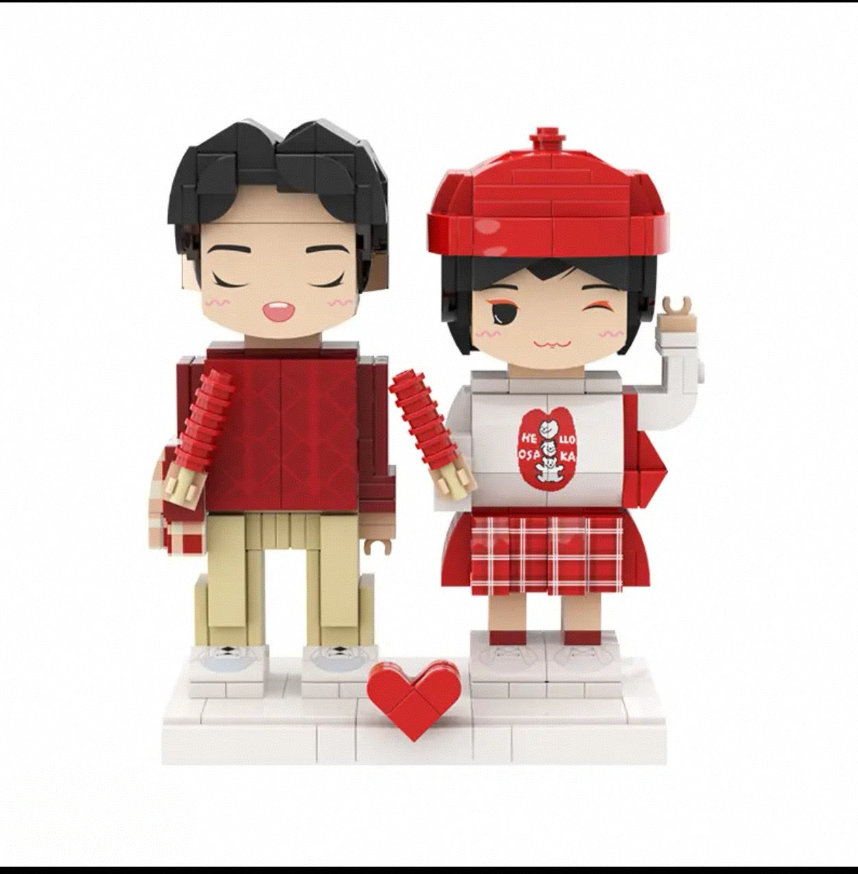 Custom Photo Brick Figurines - Handmade Keepsake Gift