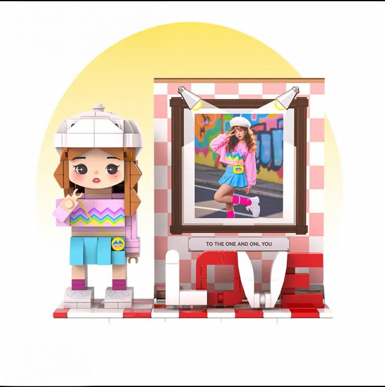 Custom Photo Brick Figurines - Handmade Keepsake Gift