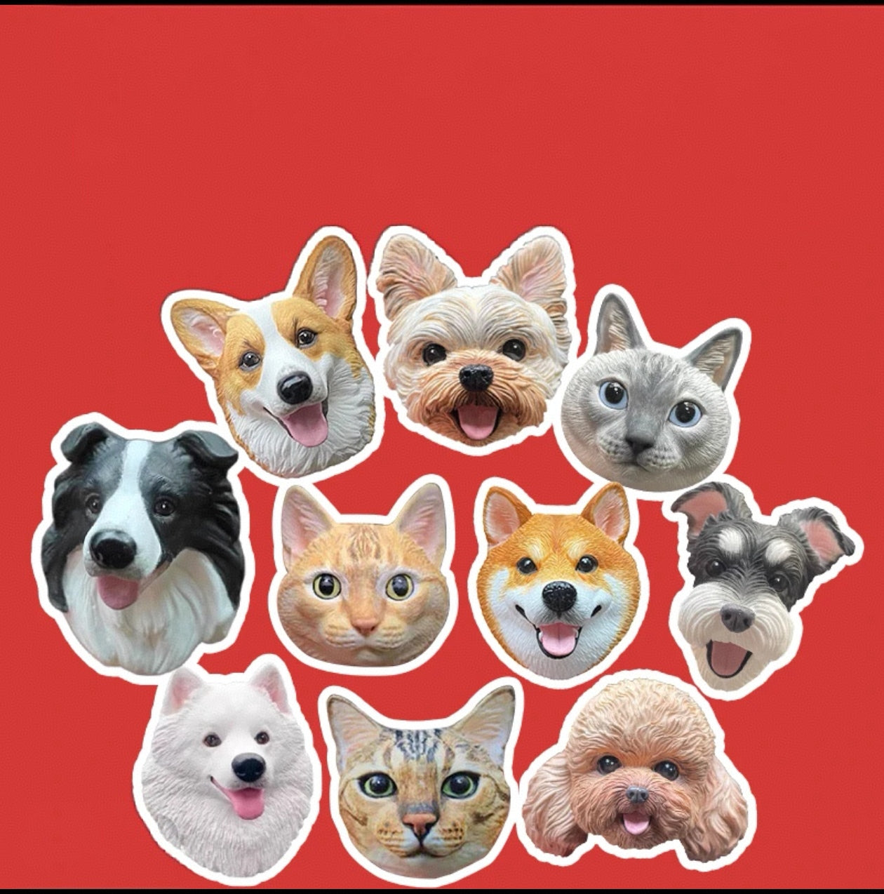 Custom Pet Plaster Bust - Car Air Vent Clip Diffuser