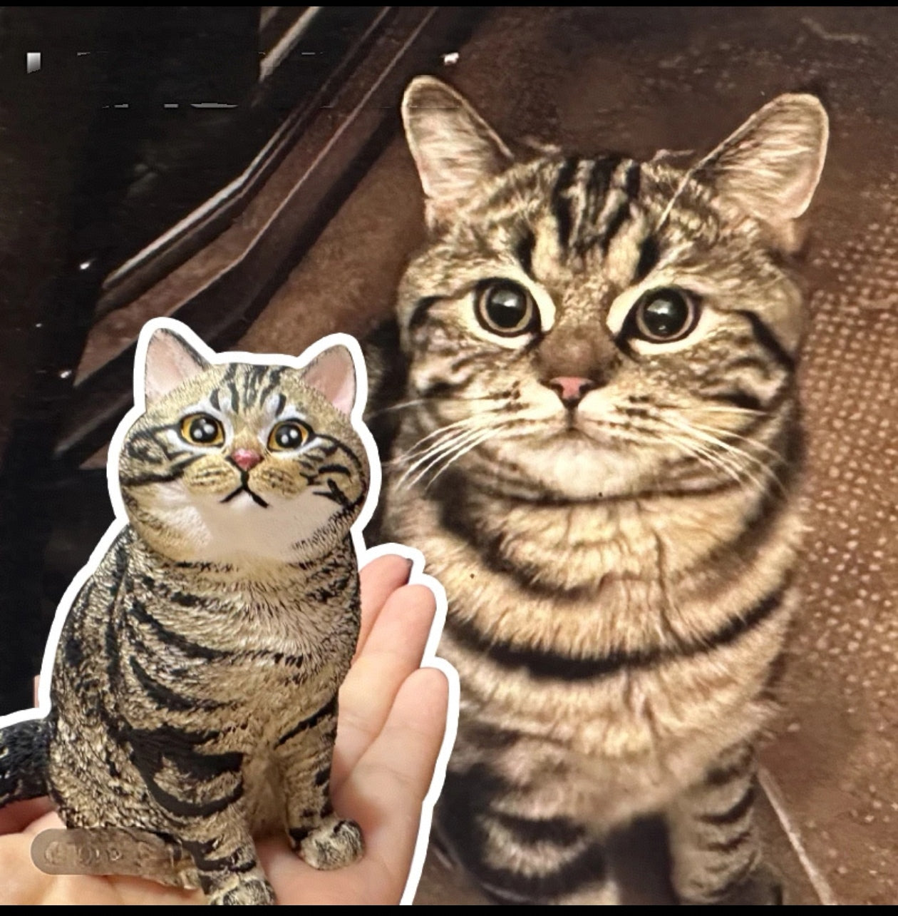 Custom Pet Plaster Bust - Car Air Vent Clip Diffuser