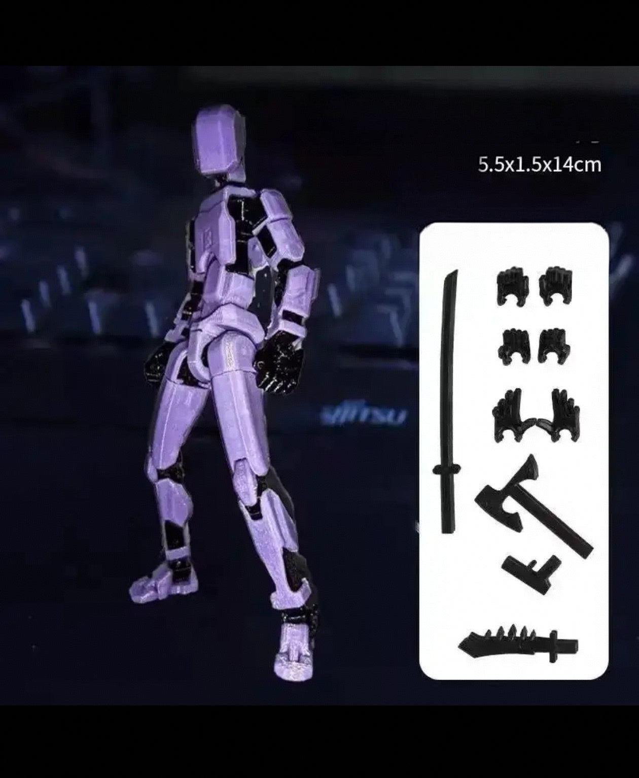 Poseable 3D Printed Robot Figure - Multi-Jointed Building Kit