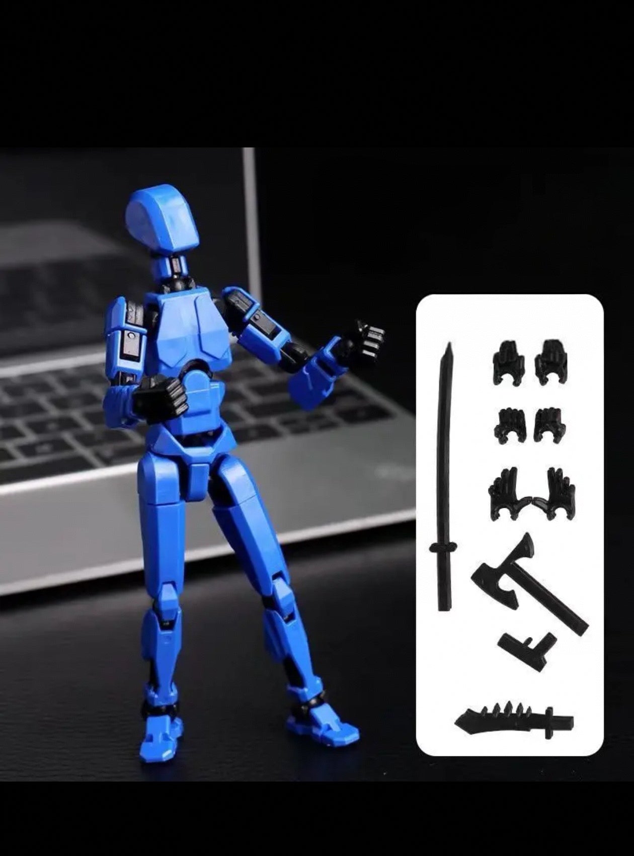 Poseable 3D Printed Robot Figure - Multi-Jointed Building Kit