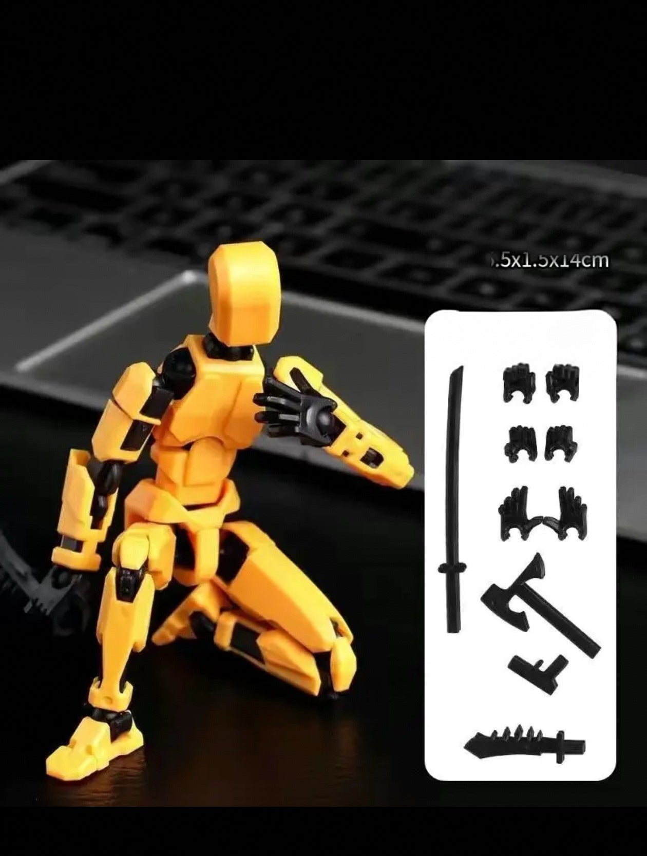 Poseable 3D Printed Robot Figure - Multi-Jointed Building Kit