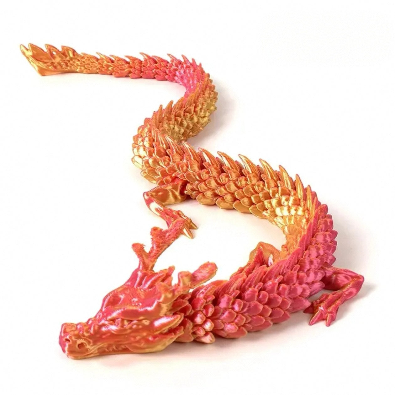 3D Printed Multi-Jointed China Dragon Collectible