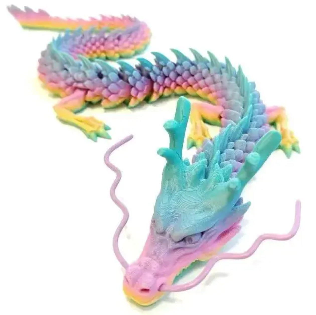 3D Printed Multi-Jointed China Dragon Collectible