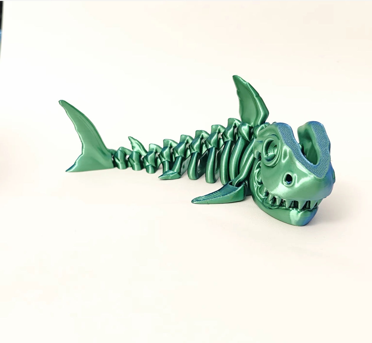 3D Printed Skeleton Shark - Full Body Articulated Creative Toy