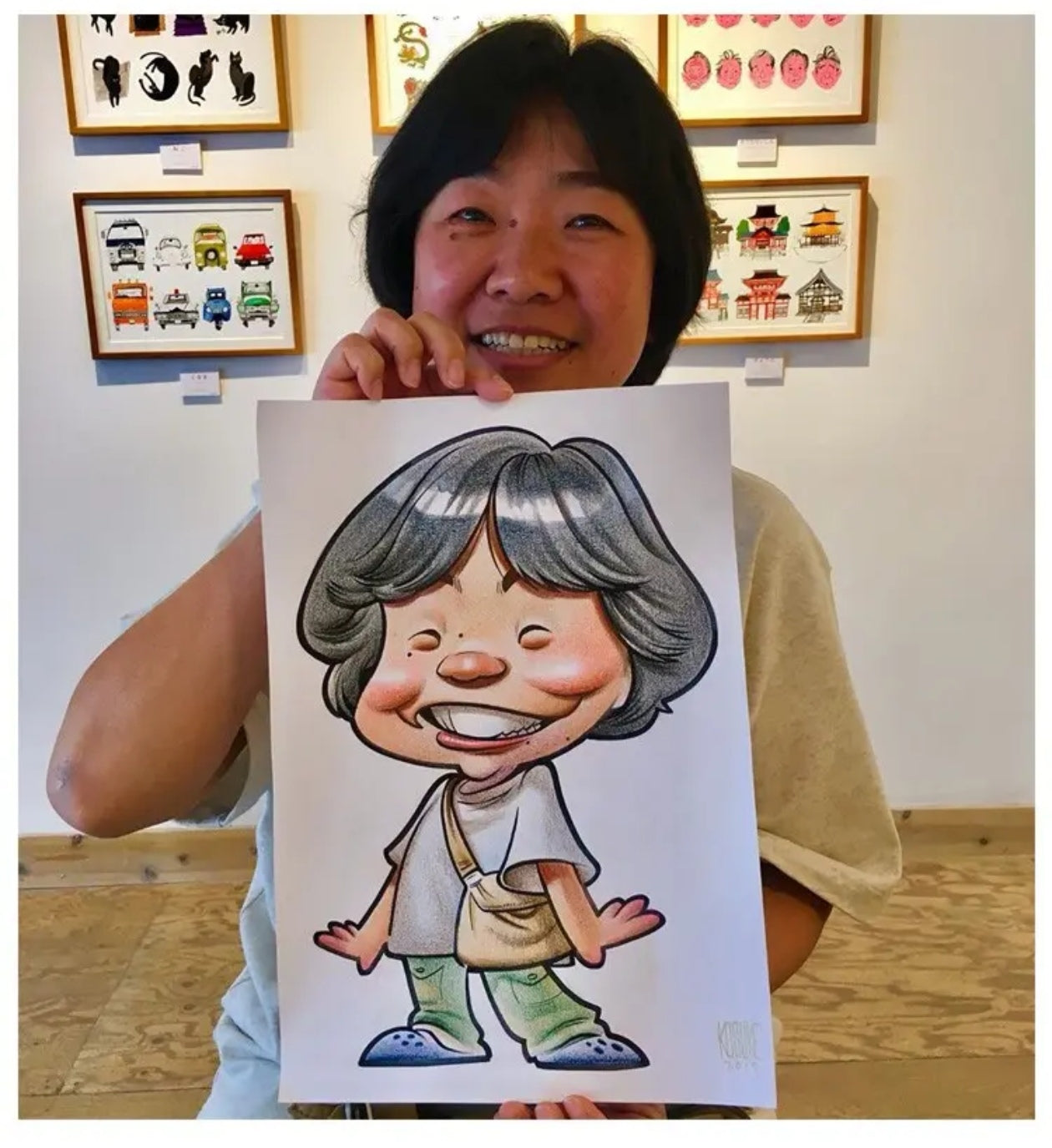 Custom Exaggerated Caricature Portraits - Hand-Drawn