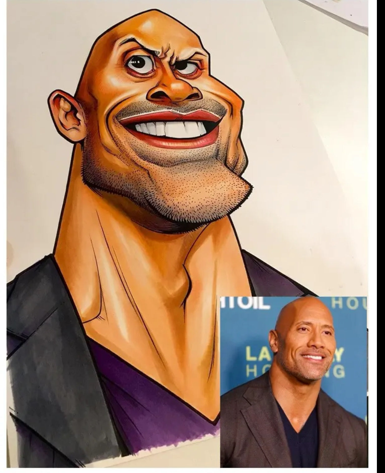 Custom Exaggerated Caricature Portraits - Hand-Drawn