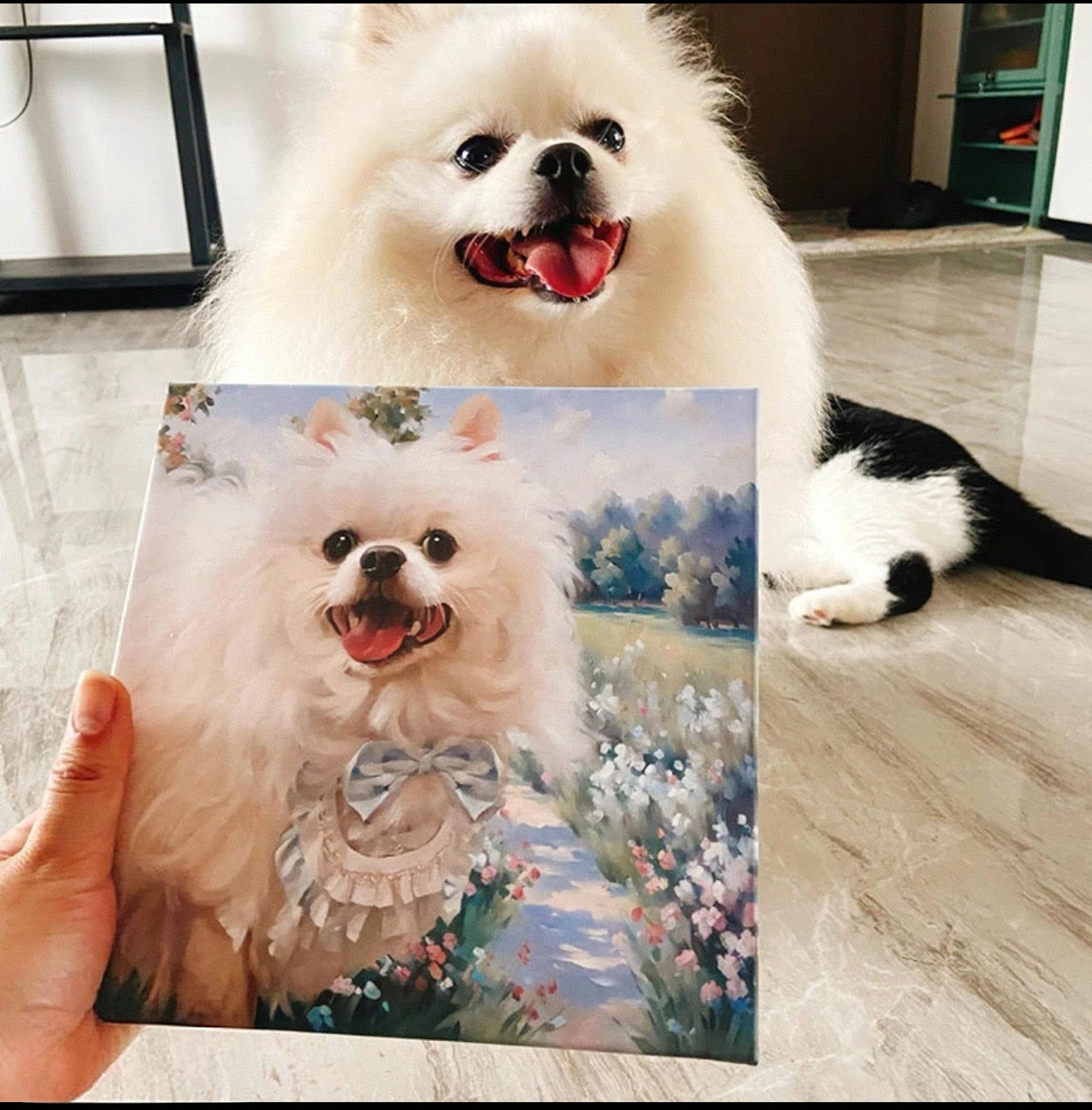 Hand-Painted Custom Pet Portrait Paintings - Unique Gifts