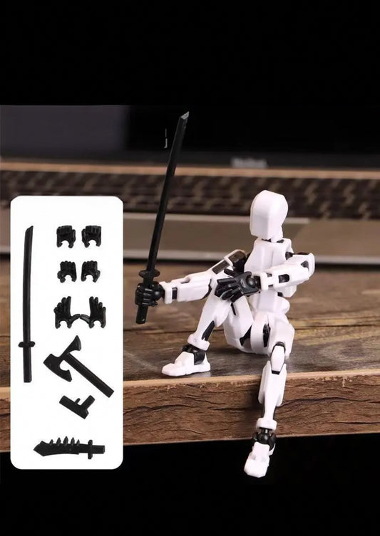 Poz Verebilen 3D Baskılı Robot Figürü - Çok Eklemli Yapım Seti