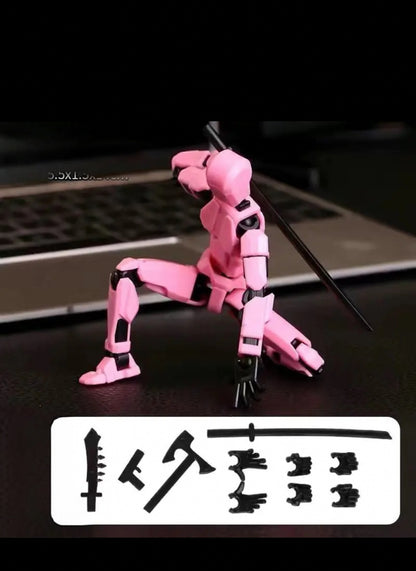 Poseable 3D Printed Robot Figure - Multi-Jointed Building Kit