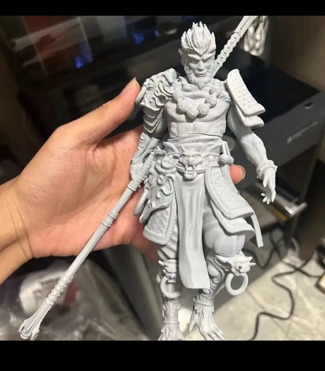 High-Detail 3D Printed Black Myth: Wukong Figure - Collector's Edition