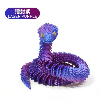 ‌Articulated Python Model - 3D Printed Toy Snake‌