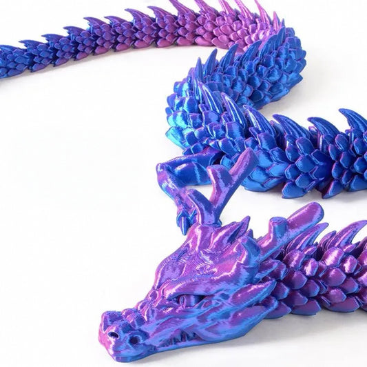 3D Printed Multi-Jointed China Dragon Collectible
